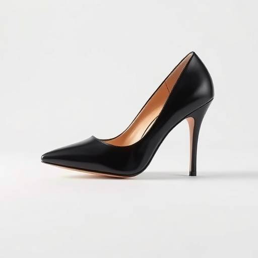 Scarpe da donna d&radic;&copy;collet&radic;&copy; nere in pelle Bellissima Moda con tacco a spillo e design elegante.